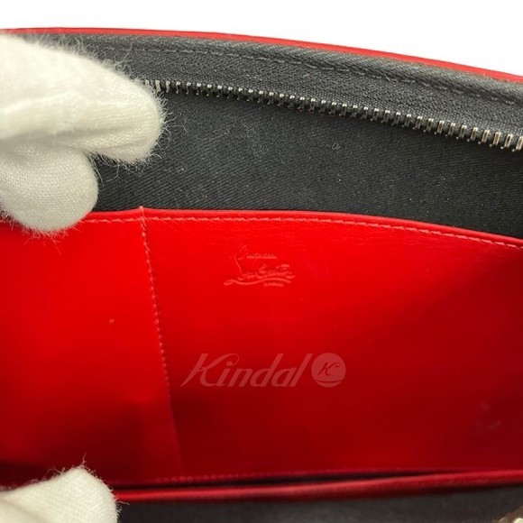 Christian Louboutin Trick Track 3way Studded Leather Clutch Bag Black - Picture 8 of 8